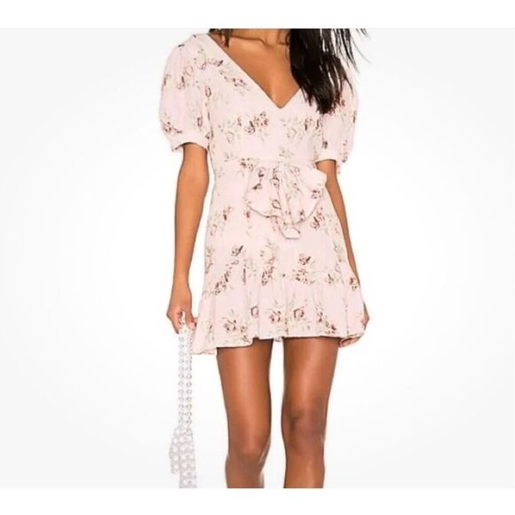 LoveShackFancy Lena Floral Linen Dress - Picture 1 of 13